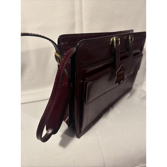 Vintage Oxblood Bond Street Genuine Leather Briefcase. Brand New. - Picture 3 of 10